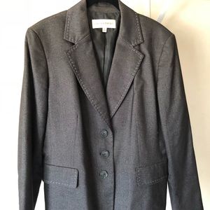 Slight sheen gorg stitching suit jacket